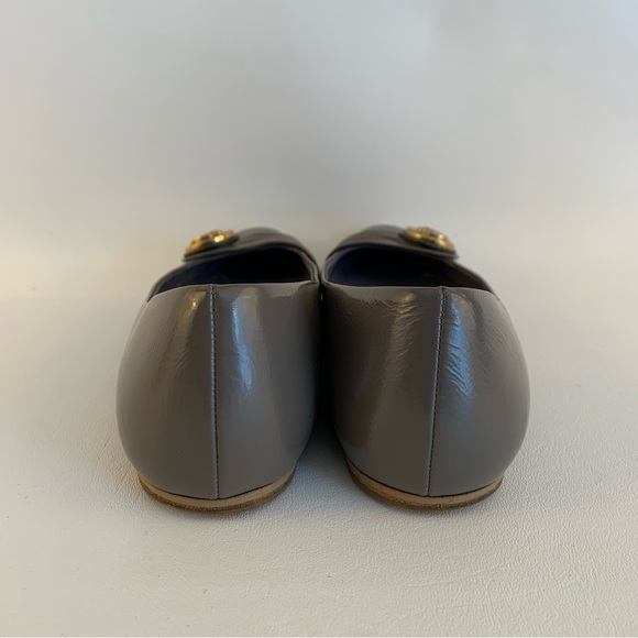Gucci Gray Leather Ballet Flats - Picture 4 of 7